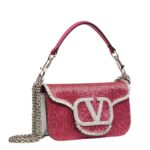 VALENTINO GARAVANI LOCÒ EMBROIDERED SMALL SHOULDER BAG