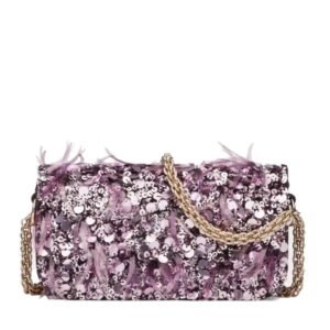VALENTINO GARAVANI SMALL LOCÒ SHOULDER BAG WITH 3D EMBROIDERY