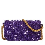 VALENTINO GARAVANI SMALL LOCÒ SHOULDER BAG WITH 3D EMBROIDERY