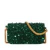 VALENTINO GARAVANI SMALL LOCÒ SHOULDER BAG WITH 3D EMBROIDERY