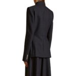 KHAITE THE SAMUEL JACKET WITH NAVY AND WHITE STRIPS