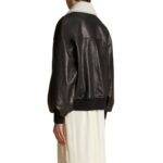 KHAITE THE SHELLAR JACKET IN BLACK LEATHER