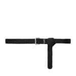 SAINT LAURANT CASSANDRE BELT IN WOVEN VEGETABLE-TANNED LEATHER