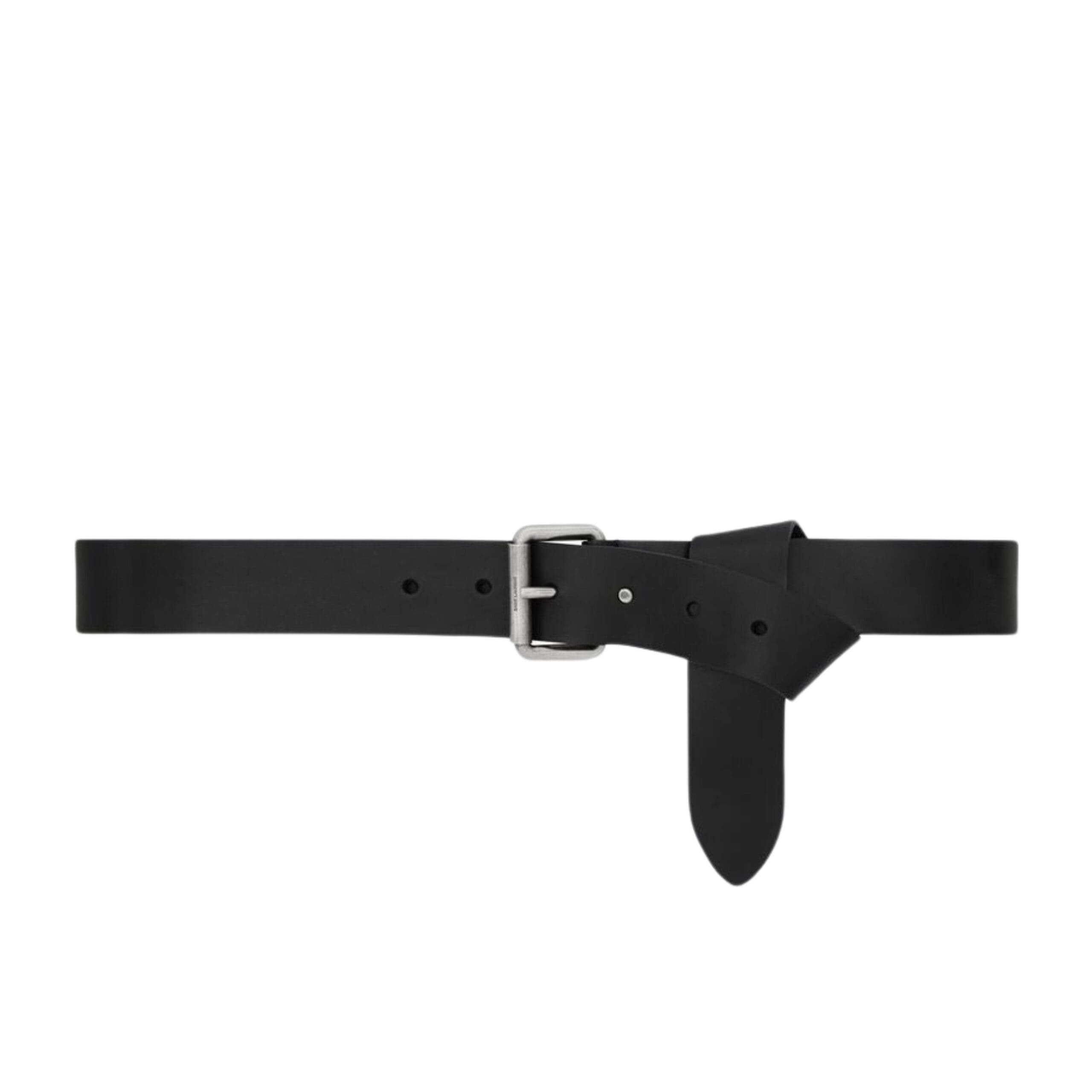 SAINT LAURANT MOTORCYCLE BELT IN VEGETABLE-TANNED LEATHER