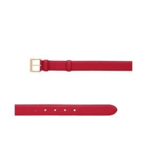 PRADA SAFFIANO LEATHER BELT IN RED
