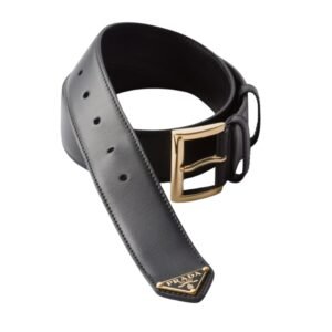 PARADA LEATHER BELT IN GOLDEN BLACK