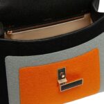 VALEXTRA ISIDE FELT TOP HANDLE MEDIUM BAG