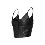 LOUIS VUITTON PINSTRIPE LEATHER CAMISOLE