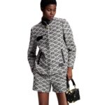 LOUIS VUITTON MALLEGATE LEATHER PENCIL SKIRT