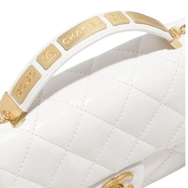 CHANEL SMALL FLAP BAG WITH TOP HANDLE