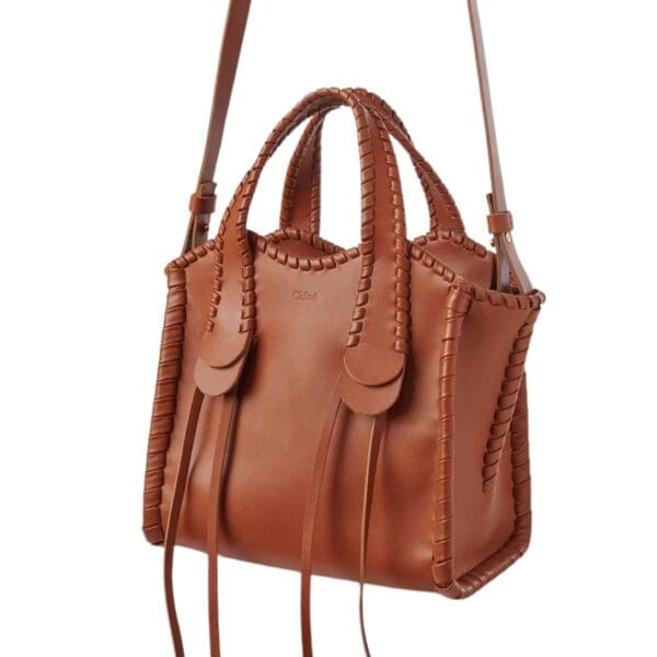 CHLOE SMALL MONY TOTE BAG CARAMEL