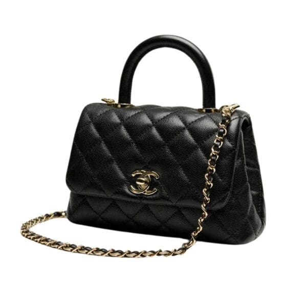 CHANEL MINI FLAP BAG WITH TOP HANDLE