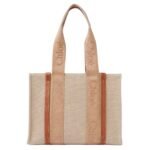 CHLOE MEDIUM WOODY TOTE BAG SOFT TAN