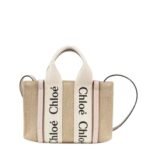 CHLOE MINI WOODY TOTE BAG CEMENT PINK