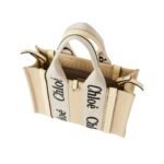 CHLOE SMALL WOODY TOTE BAG COCONUT MILK