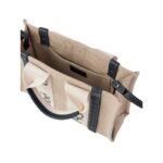 CHLOE SMALL WOODY TOTE BAG WHITE AND BLUE