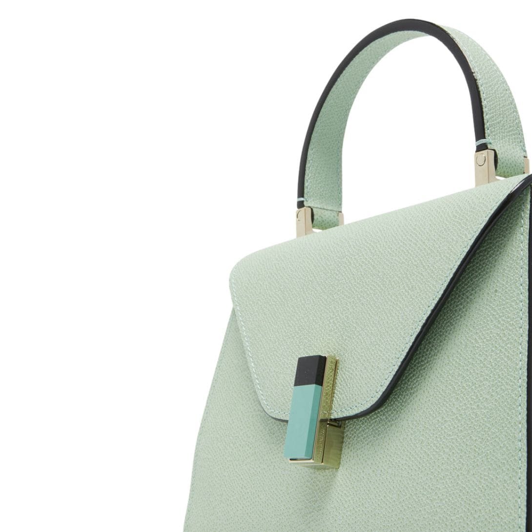 VALEXTRA ISIDE PLEXI TOP HANDLE MINI BAG