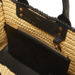 VALEXTRA SOFT TOTE RAFFIA CROCHET MINI BAG