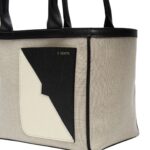 VALEXTRA SOFT CANVAS V TOTE MINI BAG