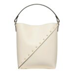 VALENTINO GARAVANI ROCKSTUD WISPY CALFSKIN BUCKET BAG