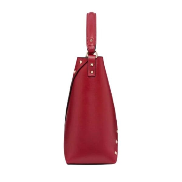 VALENTINO GARAVANI ROCKSTUD WISPY CALFSKIN BUCKET BAG