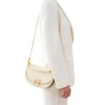 CHLOE MARCIE CHAIN FLAP BAG MISTY IVORY