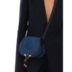 CHLOE MARCIE MEDIUM SADDLE BAG DEEP DENIM