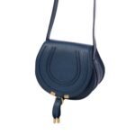 CHLOE MARCIE SMALL SADDLE BAG NAVY