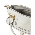 CHLOE MARCIE SMALL DOUBLE CARRY BAG WHITE