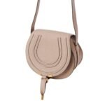 CHLOE MARCIE SMALL SADDLE BAG NOMAD BEIGE