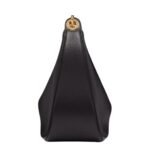 VALENTINO GARAVANI SMALL VLOGO MOON HOBO BAG IN GRAINY CALFSKIN WITH CHAIN