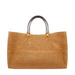 VALENTINO GARAVANI MEDIUM SHOPPING BAG IN SYNTHETIC RAFFIA