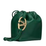 VALENTINO GARAVANI VLOGO POUF NAPPA LEATHER MINI BUCKET BAG