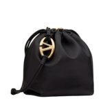 VALENTINO GARAVANI VLOGO POUF NAPPA LEATHER POUCH