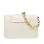 VALENTINO GARAVANI VLOGO O'CLOCK SMALL NAPPA LEATHER SHOULDER BAG WITH CHAIN