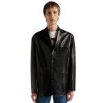 BALLY JACKET IN BLACK LEATHER