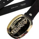 DSQUARED2 PLAQUE BELT GOLDEN