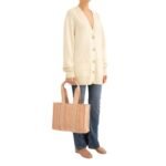 CHLOE MEDIUM WOODY TOTE BAG ROSE DUST