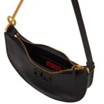 VALENTINO GARAVANI MINI VLOGO SIGNATURE GRAINY CALFSKIN HOBO BAG