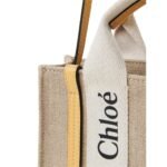 CHLOE MINI WOODY TOTE BAG HONEY GOLD