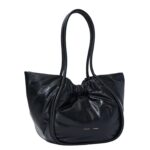PROENZA LARGE RUCHED TOTE IN PUFFY NAPPA BLACK