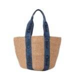 CHLOE LARGE WOODY BASKET DENIM
