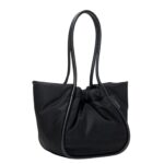 PROENZA LARGE RUCHED TOTE IN PUFFY NYLON BLACK