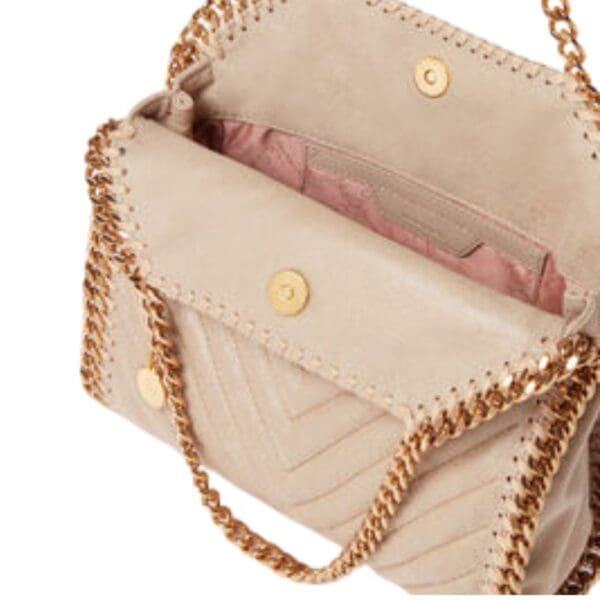vSTELLA MCCARTNEY FALABELLA CHEVRON QUILTED MINI TOTE BAG