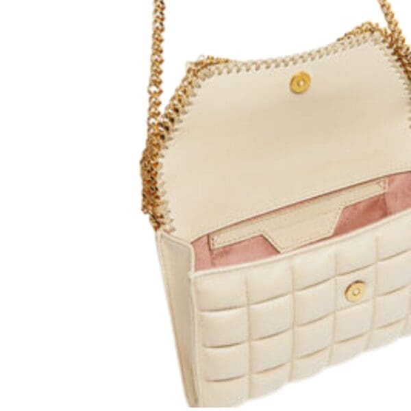 STELLA MCCARTNEY FALABELLA SQUARE QUILTED WALLET CROSSBODY BAG