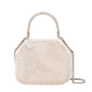 STELLA MCCARTNEY FALABELLA CRYSTAL MESH MINI TOTE BAG