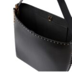 STELLA MCCARTNEY FRAYME STUDDED GRAINY ALTER MAT TOTE BAG