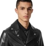 VERSACE LEATHER BIKER JACKET