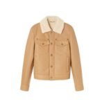 VERSACE SHEARLING LEATHER BLOUSON JACKET