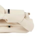 CHLOE LACEY SMALL CROSSBODY BAG WITH CHAIN MISTY IVORY